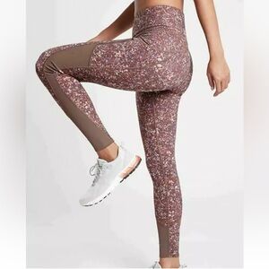 Athleta Rainier Printed Mesh Tight NWT SZ L
